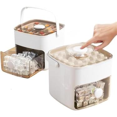 Imagem de Caixa Dispenser Molde de Gelo 2 em 1 Forma Gaveta – Praticidade e Conforto na Sua Cozinha, Gelo Sempre à Mão! (STO2777)