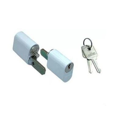 Imagem de Cilindro Longo para Fechadura Portão Buzios 90mm Stam, branco