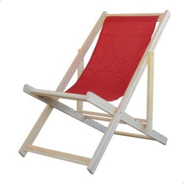 Imagem de Espreguiçadeira Dobrável Madeira Natural Piscina 118,5 cm - MHM Móveis