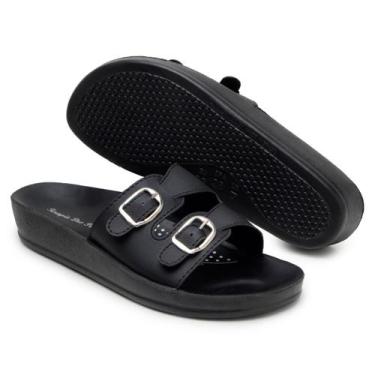 Imagem de Sandália ortopédica feminina confortável para esporão, relaxamento dos