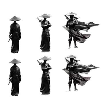 Imagem de Ioensy 6x enfeites de carro decorações acessórios de carro decoração de interior de fofo figuras de painel decorações de painel para mesa