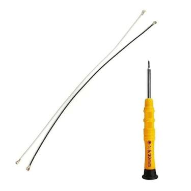 Imagem de 2 peças/conjunto de cabo coaxial flexível de antena para Motorola Moto G Power 2021 (XT2117) peça de reparo de substituição