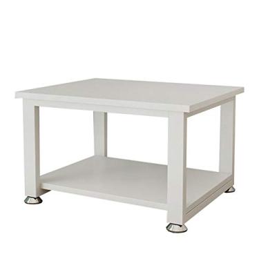 Imagem de SUNESA Suporte de impressão MDF, suporte de impressora de mesa de 2 camadas, scanner de mesa, fax, copiadora, rack para casa e escritório, antiderrapante, ajustável, suporte de armazenamento de pés