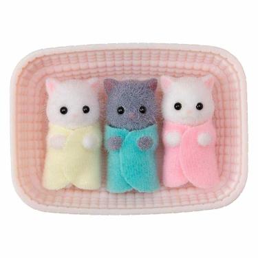 Imagem de Figuras - Sylvanian Families - Trigêmeos Gatos Persas - Epoch Magia