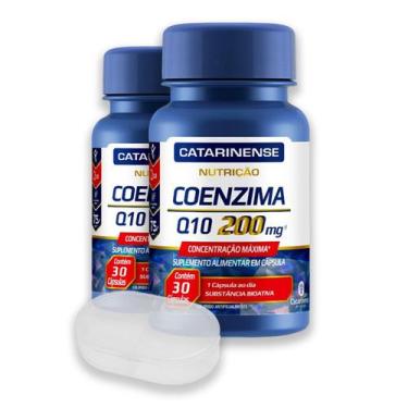 Imagem de Kit 2 Coenzima Q10 200mg Catarinense 30 Cápsulas + Porta Cápsulas