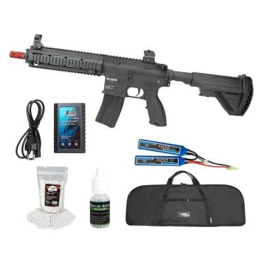 Imagem de Rifle De Airsoft Aeg Ar15 Neptune 416 + Kit