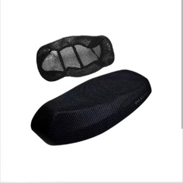 Imagem de Capa Térmica Universal para Banco de Moto, Proteção em Malha, Preta