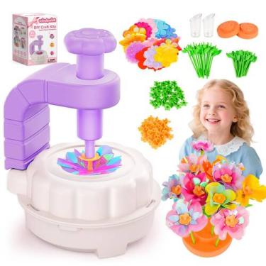 Imagem de Kit de artesanato: pintura de vento, tecido DIY, buquês de flores para