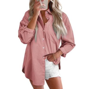 Imagem de Blusa feminina Astylish, jeans, cambraia, tamanho grande, decote em V,