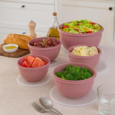 Imagem de Conjunto Organizador Tupperware Bowl Plastico 5 Peças - LOPLASTIC, ROS