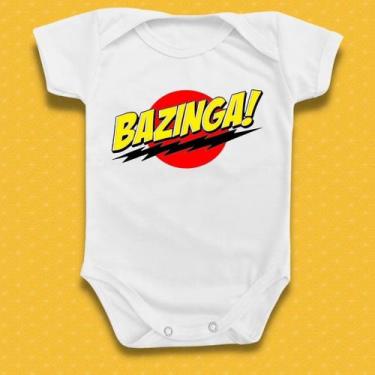 Imagem de Body Roupa De Bebê Bazinga Séries Big Bang Theory Divertido - Borizinh