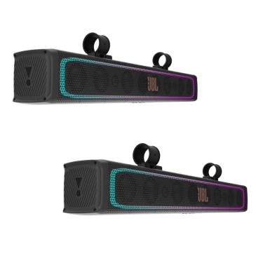 Imagem de Kit 2 Caixas de som JBL RallyBar XL para Veículos Ext 300W RMS Proteção contra Água Poeira - Preto