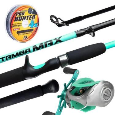 Imagem de Kit Vara New Tamba + Carrerilha Spider BG+ Linha Multi 40lbs - Jaú Pes