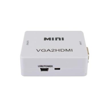 Imagem de Conversor Evus Vga Para Hdmi Com Porta Entrada P2 3,5Mm C-083