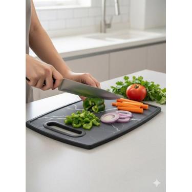 Imagem de Tábua de Carne Plástico Marmorizada Para Corte Tábua de Churrasco - US