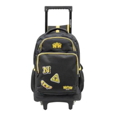 Imagem de Mochila Escolar Rodinhas E Costas Natan Por Ai Xeryus, Preto