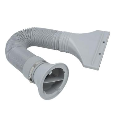 Imagem de Luocute Kit de Mangueira de Extensão de Exaustão para Cabine de Pulverização de Aerógrafo, Mangueira Flexível de 67 pol. Com Adaptador Plano para Instalação Em Janela ou Porta,