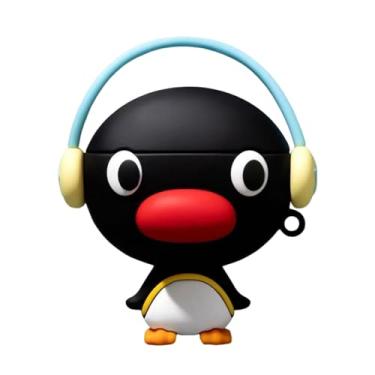 Imagem de JLSDBMZ Capa fofa para Airpods Pro 3 (2025), design criativo de desenho animado 3D anime/flores, meninos, kawaii, silicone para AirPod Pro 3ª geração (A)