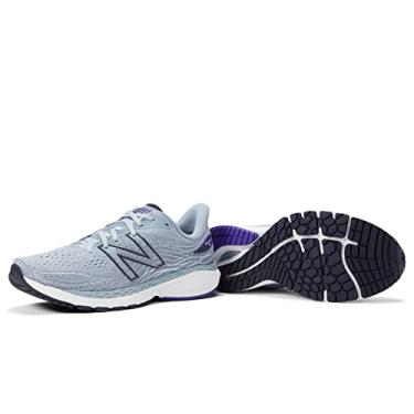 Imagem de New Balance Fresh Foam X 860 V12 Tênis de corrida masculino, Alumínio claro/violeta profundo, 11 X-Wide