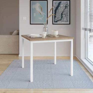 Imagem de Mesa Quadrada 90cm para Sala de Jantar Tampo BP Adriana - Artefamol