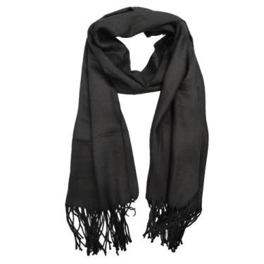 Imagem de Cachecol Lenço lisa Feminino Masculino Unissex Grosso Echarpe Inverno 