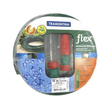Imagem de Mangueira de Jardim Tramontina Jardim Flex 10 Metros Com Engate