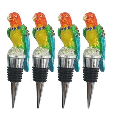 Imagem de Rolhas de vinho em formato de pássaro para garrafas de vinho, silicone, reutilizável, tampa de saída de vinho, tampa de garrafa, rolhas seladoras de garrafas, acessórios de vinho fofos, acessórios