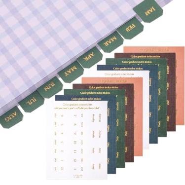 Imagem de Joez Wonderful 20 folhas de agenda, abas mensais, adesivos autoadesivos, guias de índice, guias de calendário para agendas, escritório, escritório, caderno (360 peças, estilo 3)