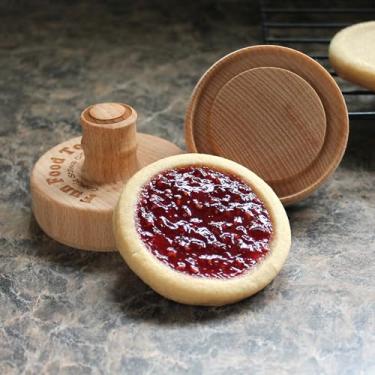 Imagem de Fun Food Tools, Carimbo de biscoito de madeira, 6 cm (Jelly CS-144)