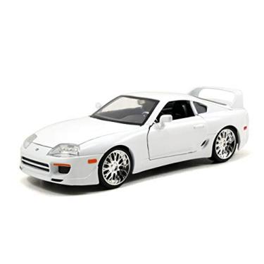 Imagem de Jada Miniatura Carro 1995 Toyota Supra Branco Escala 1:24