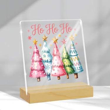 Imagem de Árvores de Natal engraçadas decorações internas árvores de Natal decorações de festa de inverno decoração de mesa de Natal presentes para mulheres homens casa fazenda casa escritório sala mesa