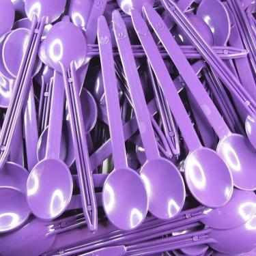 Imagem de 2X 1000 Colher Sobremesa Reforçada Açaí Sorvete Bolo Plástic