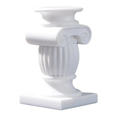 Imagem de MotiveTech Mini coluna romana, suporte para vela em formato de coluna romana, adereço fotográfico, pedestal versátil para decoração de mesas de festa.