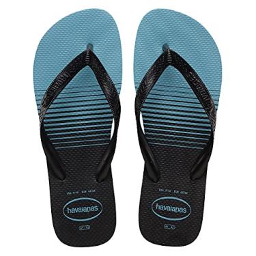 Imagem de Chinelo Top Basic, Havaianas, Masculino, Preto/Preto/Azul Nautico, 35-36