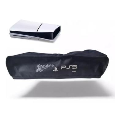 Imagem de Capa Antipoeira Para PS5 Slim, Proteção Contra Poeira Para Console PS5 Slim, Capa à Prova d'água Antiarranhões Para Console PS5 Edição Digital Slim e Edição de Disco, Plasytation 5 Slim Horizontal
