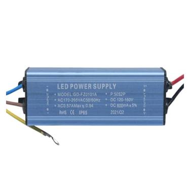 Imagem de Driver de LED 30W 50W 100W para fonte de alimentação, transformador de iluminação de controle de tensão de corrente constante (100W 600mA)