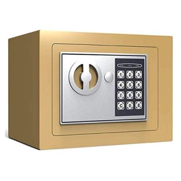 Imagem de SAFEBIANBIANBH Cofre de segurança doméstica, cofre com sensor de luz, cofre para dinheiro com chave cofre digital para casa, escritório, quartos de hotel, negócios, joias, armas, dinheiro