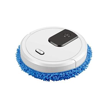 Imagem de YWangQiang Aspirador de pó Robô de varredura em spray umidificador, esfregão molhado e seco, esfregão rotativo, recarregável, aspirador de pó, limpador de pelos para árvores e tapetes de folhas largas