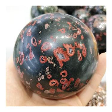 Imagem de ASPROD Pedra de Ova de Peixe Natural Quartzo Ameixa Cristais Esfera Ornamento Reiki Pedras Preciosas Vintage Decoração de Quarto Coleções Pedras Primárias e Minerais (Tamanho: 7-8 cm)