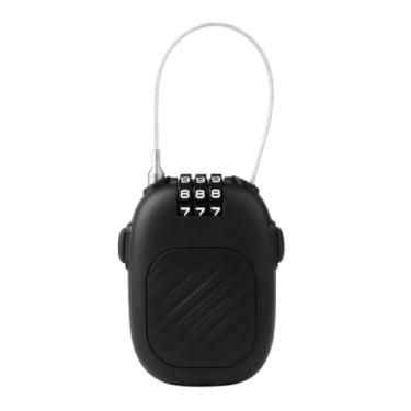 Imagem de Cadeado de esqui | Fechaduras de esqui pequenas com senha - Cadeados de combinação ajustáveis, armário de segurança para mochila para malas de viagem