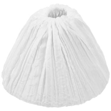 Imagem de BESTOYARD Cobertura de abajur de tecido branco removível e lavável para parede de chão de mesa 24 x 16 x 8 cm