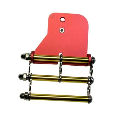 Imagem de Generic Suporte para furadeira elétrica com clipe para cinto, gancho para cinto de eletricista, acessórios de metal, peça de reposição, armazenamento para, Redondo Vermelho