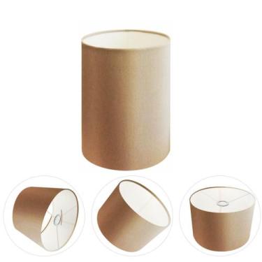 Imagem de Cúpula abajur e luminária cilíndrica vivare cp-8006 Ø18x25cm - bocal e