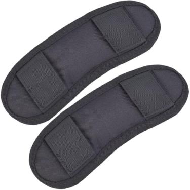 Imagem de CREATCABIN 2 peças de alça de ombro preta, colete, alças de ombro, respiráveis, leves, universais, removíveis, almofadas de substituição para bolsas de bagagem, mochilas, alças de guitarra, almofada