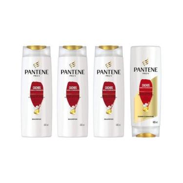 Imagem de Kit Pantene Cachos 3 Shampoo 400Ml + 1 Condicionador 400Ml