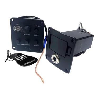 Imagem de simhoa de pré-amplificador para captadores de guitarra, pré-cabeado para captadores de guitarra com pré-amplificadores Turner integrados, equalizador, com Bateria