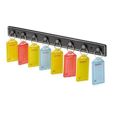 Imagem de Suporte Organizador de Chaves com 8 Chaveiros Waleu