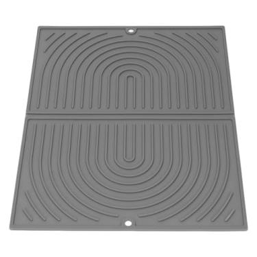 Imagem de TOPINCN Esteira de Secagem de Prato de Silicone, Protetor de Balcão de Cozinha Antiderrapante Resistente Ao Calor Com Design de Drenagem Rápida para Pia de Bancada (estilo 1)