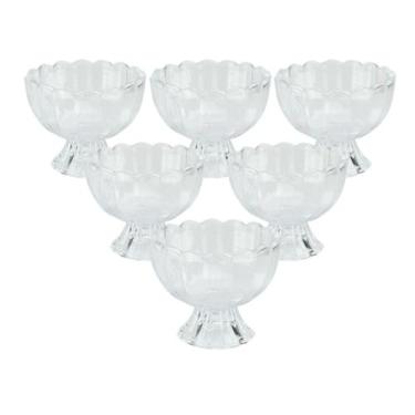 Imagem de Conjunto Taças Sobremesa Concha Vidro 6 Peças - Livon