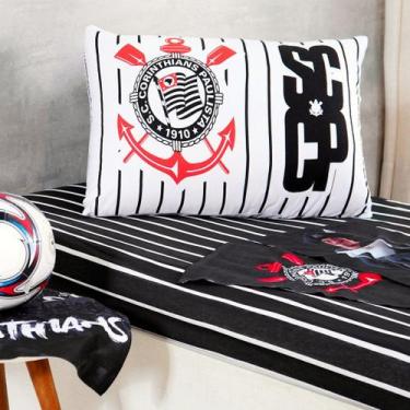 Imagem de Jogo de Cama Solteiro 2 Pçs Clubes de Futebol Corinthians - Bene Casa